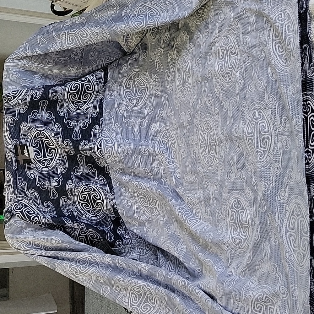 No Fear Men's Short Sleeve Shirt. Navy Blue/White Design. Great Condition. Lg - Picture 9 of 9